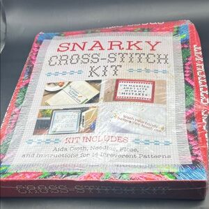 Snarky Cross-Stitch kit sealed damaged box hobby materials